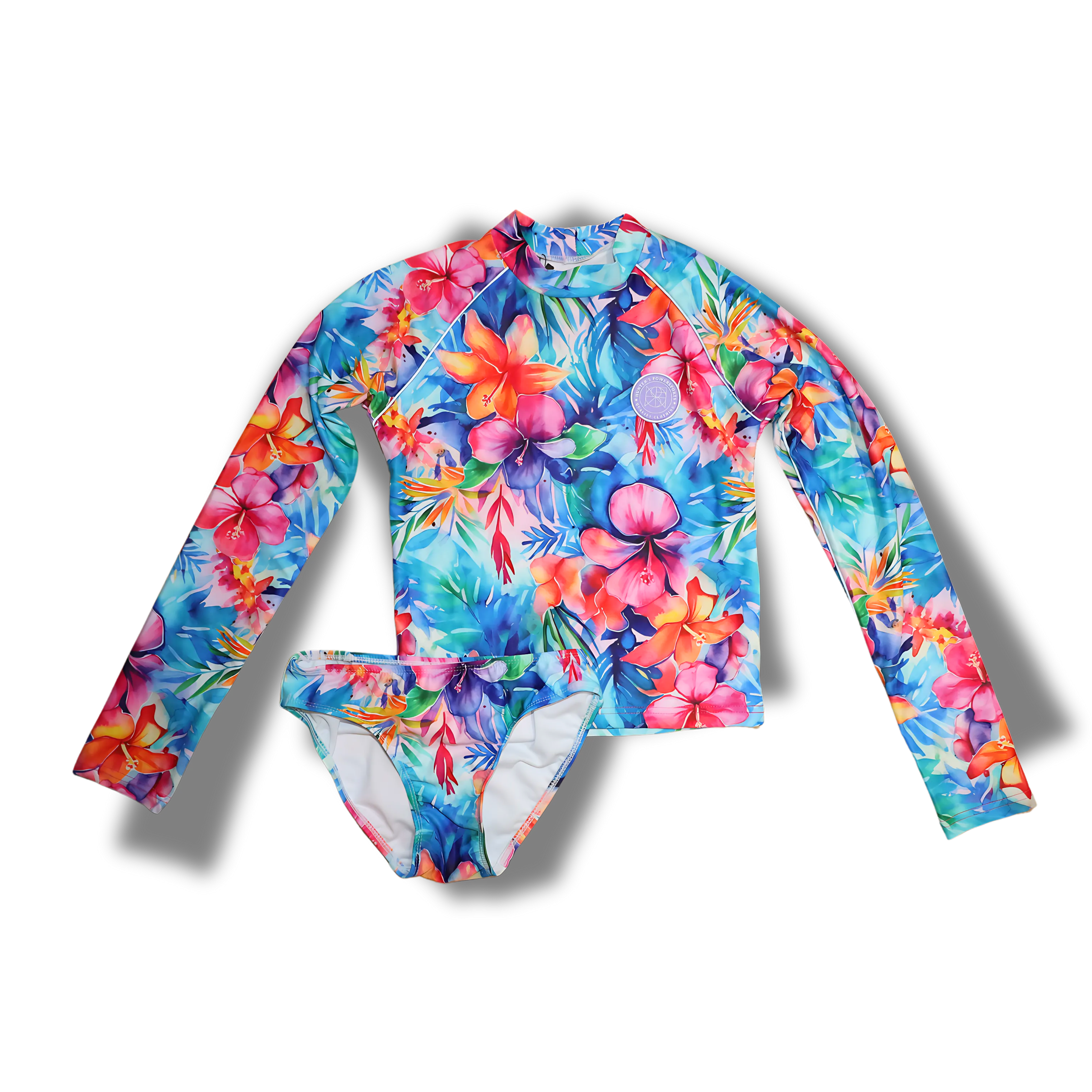 YILEA GIRL'S REFLECTIVE SWIMSUIT