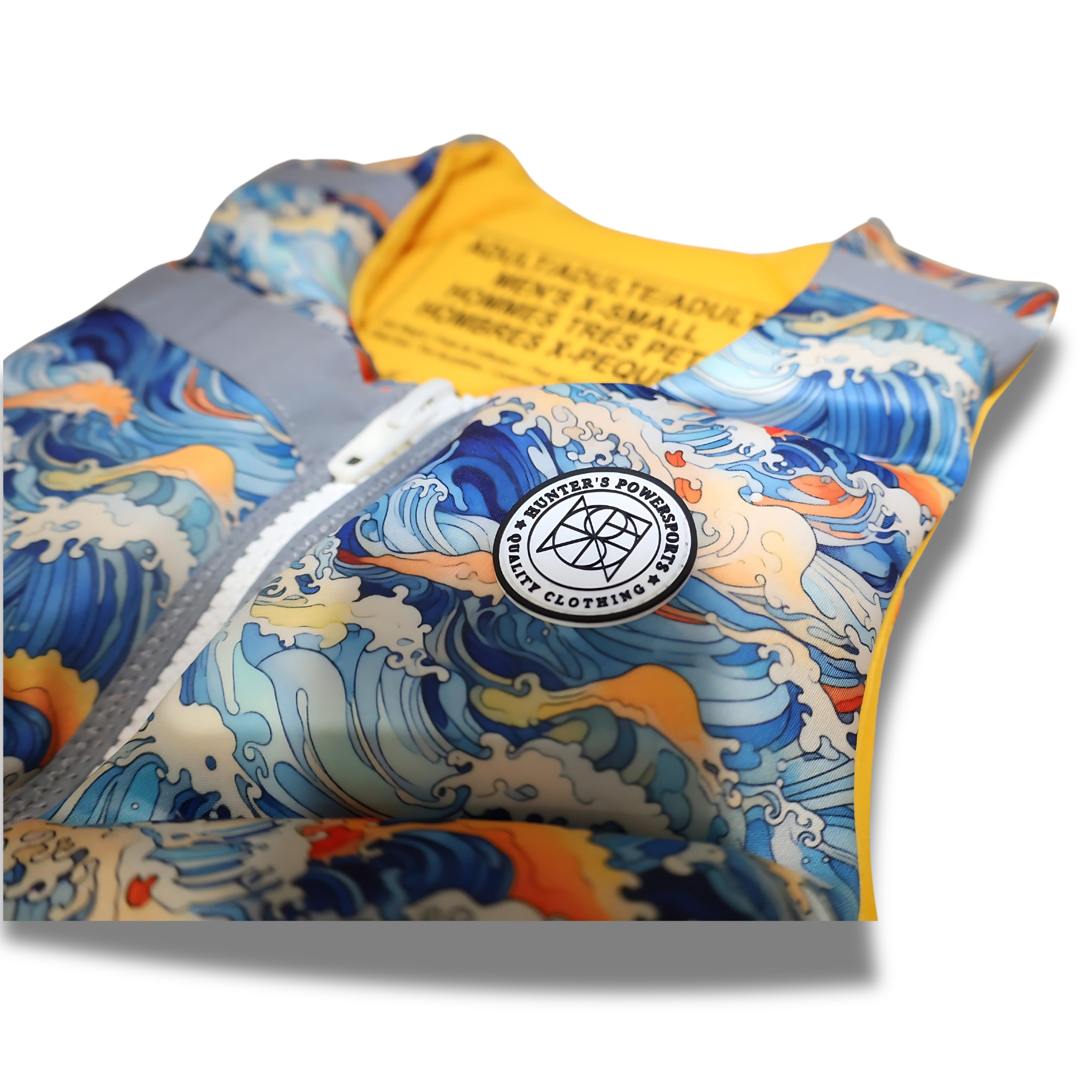 Yellow Wave Teen Reflective Life Vest | Boy's Safety