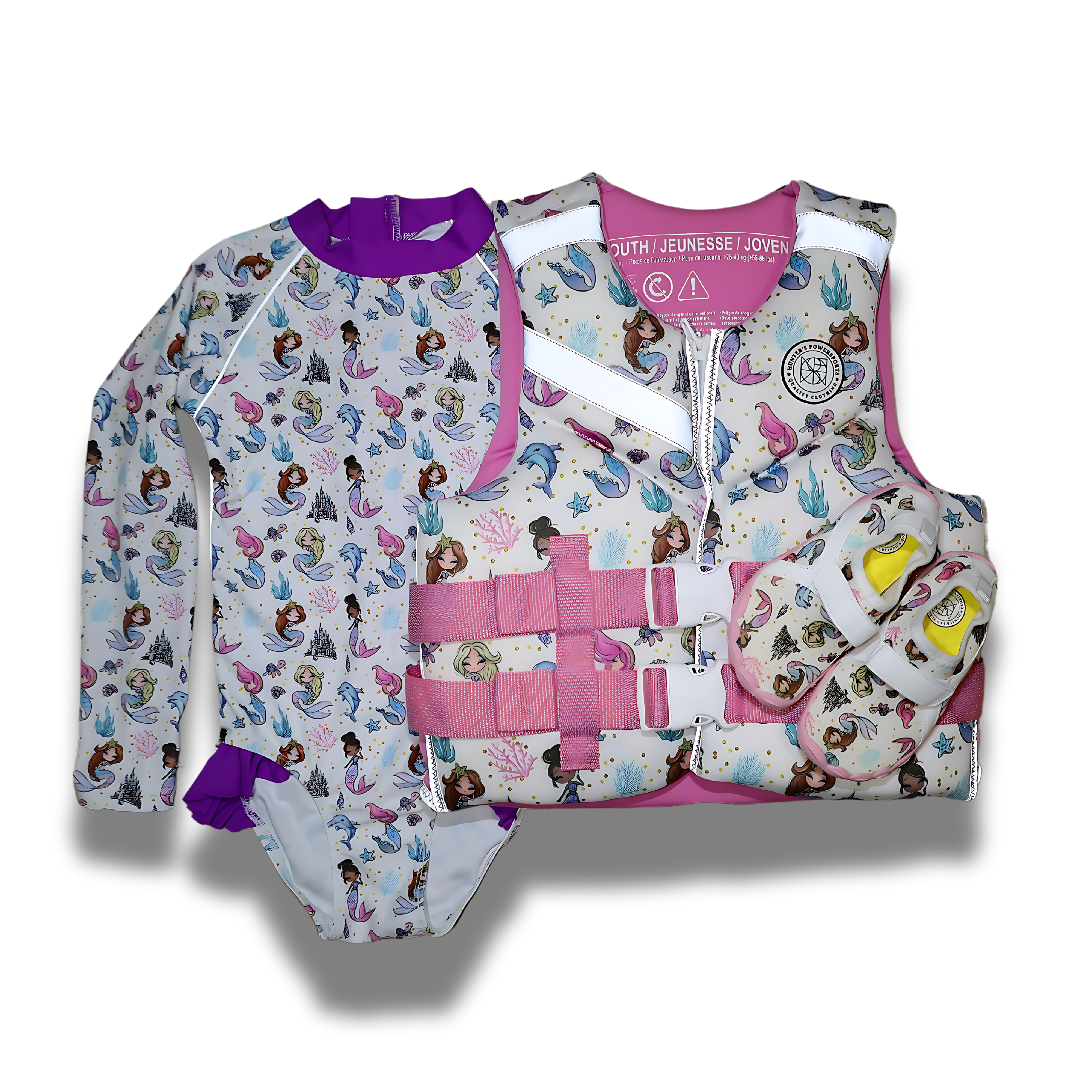 Pink Mermaid Youth Life Vest | Girl's Safety Gear | Buy Now