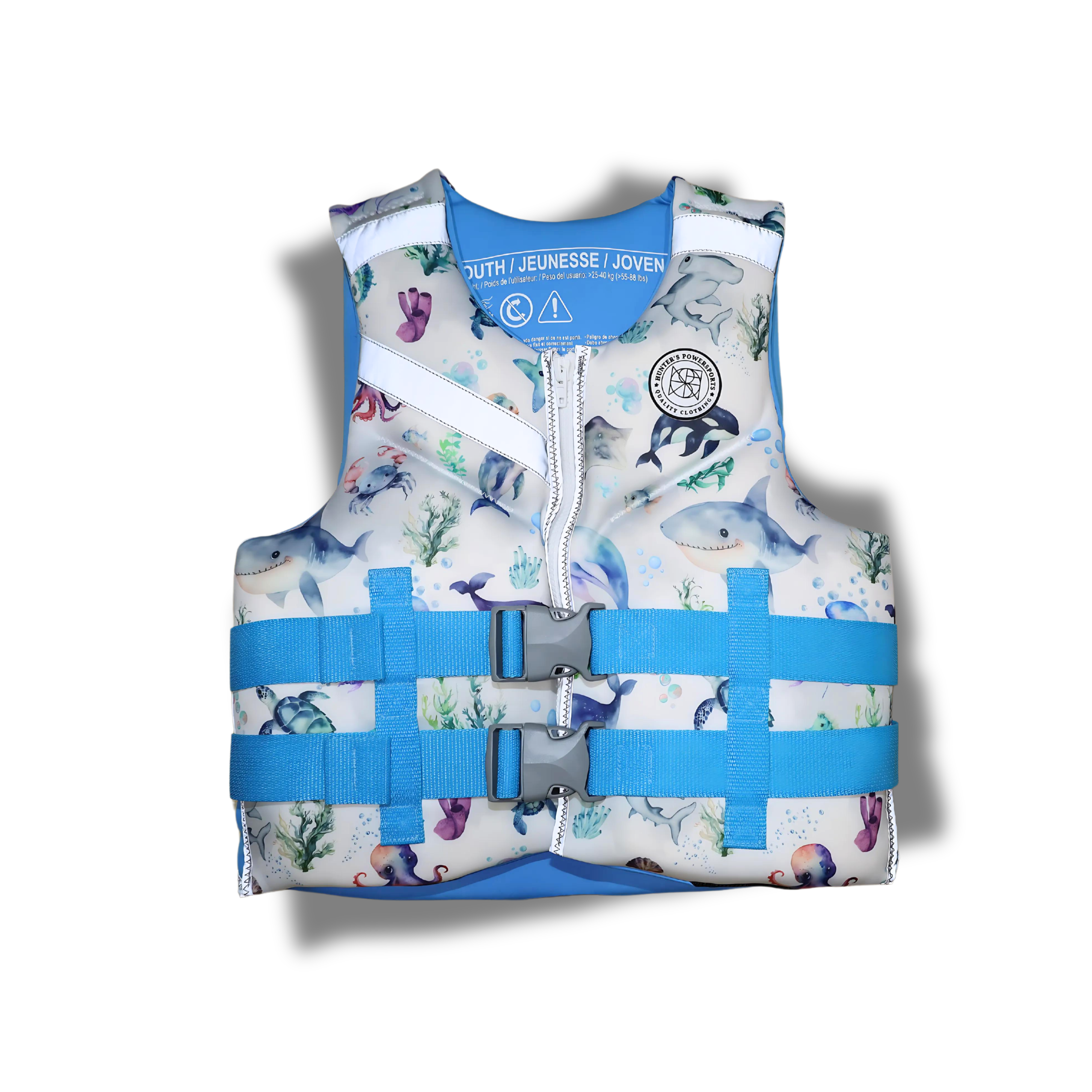 Boy's Grey Ocean Reflective Life Vest | Youth Safety | Shop Now