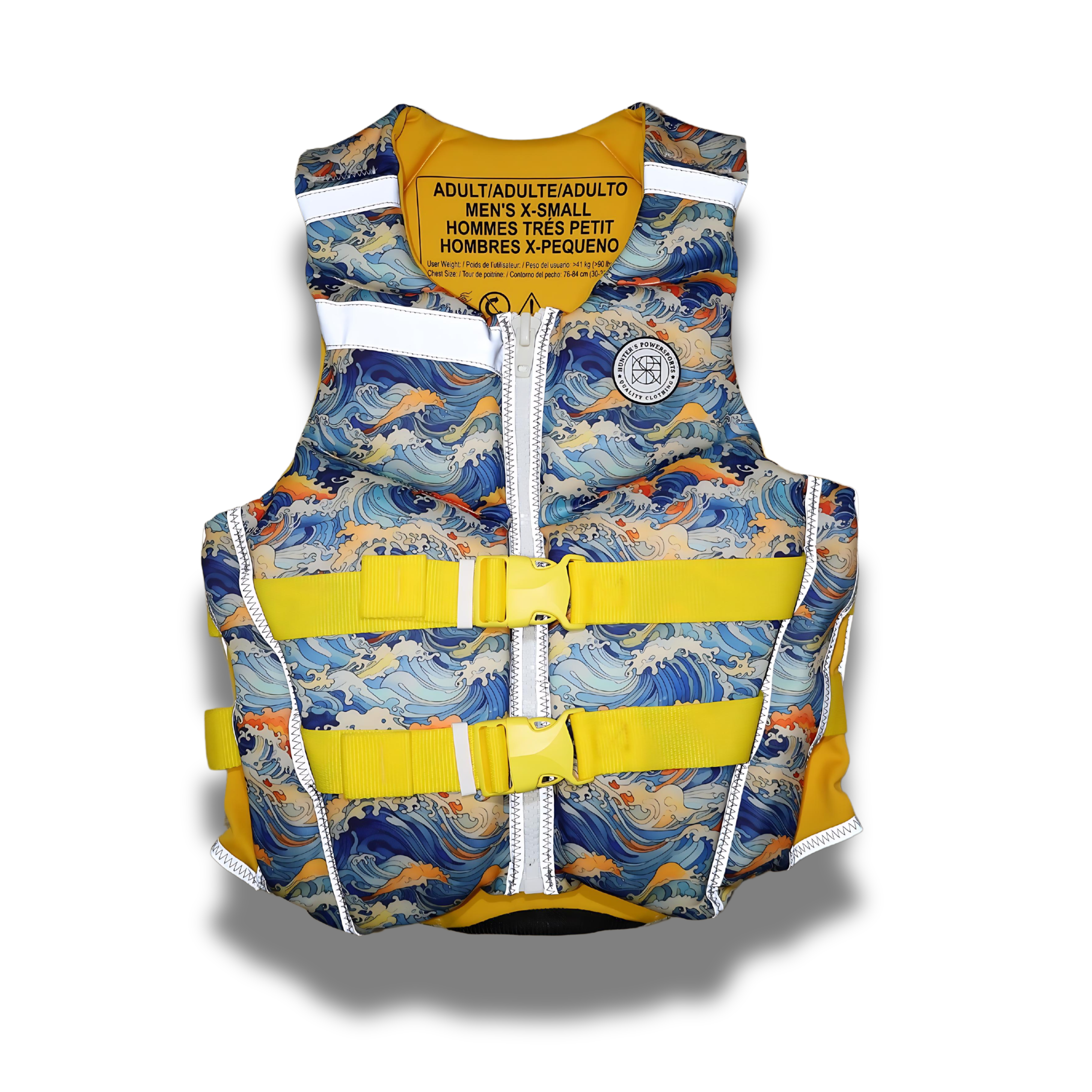 Yellow Wave Teen Reflective Life Vest | Boy's Safety