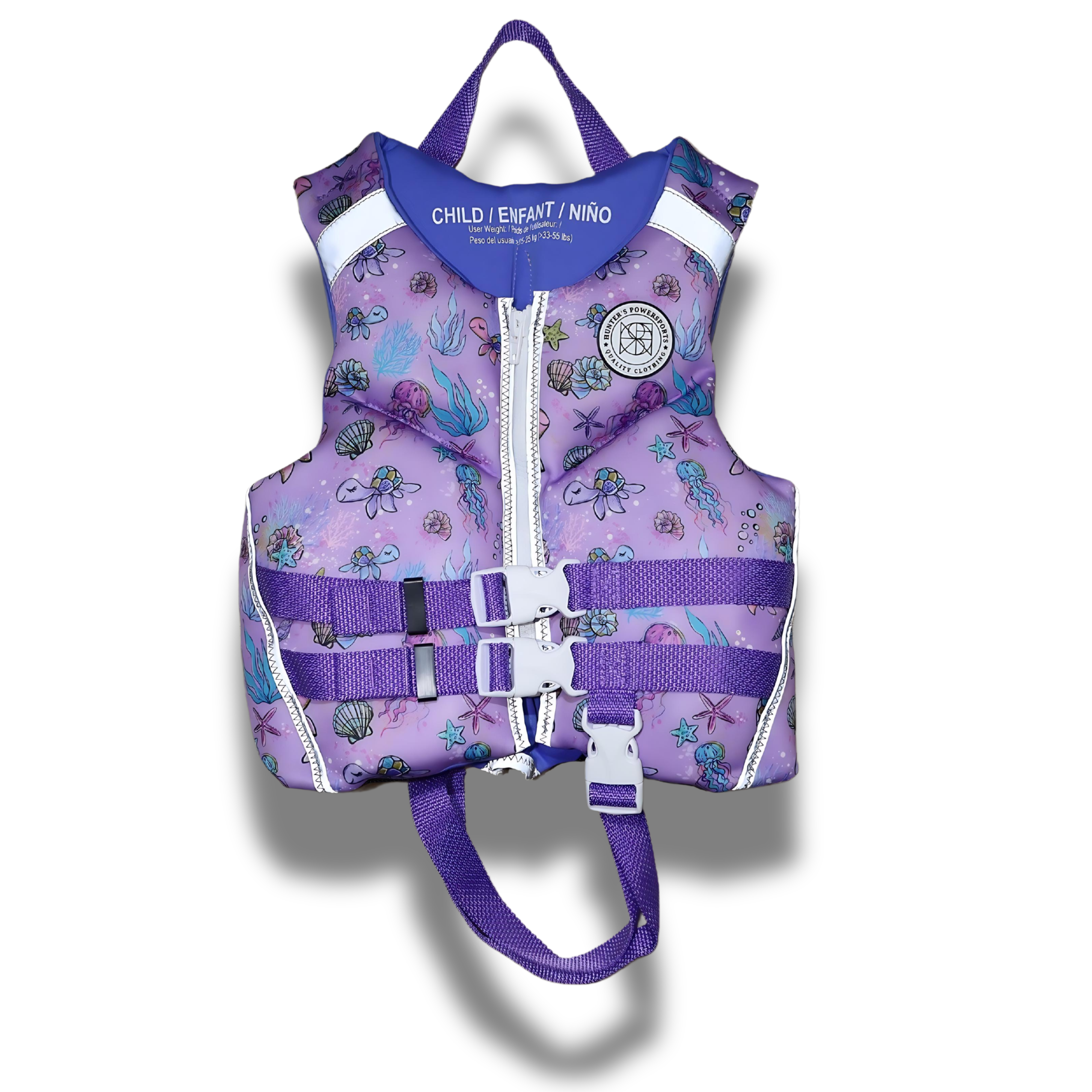 Purple Turtle Child's Life Vest | Girl's Reflective Safety | Buy Now