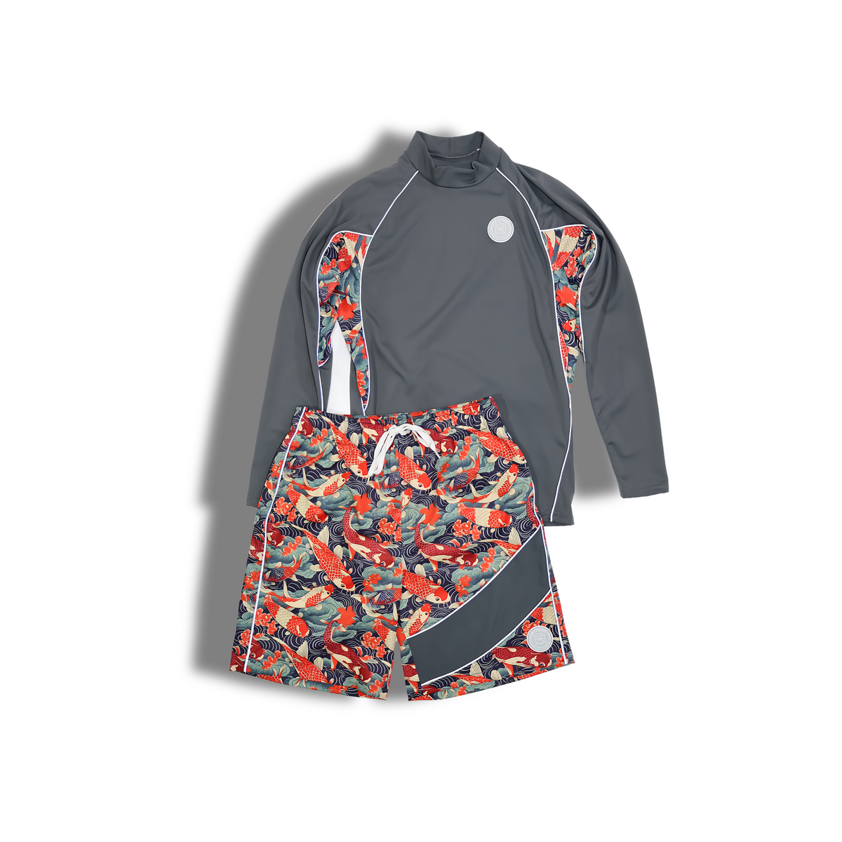Pomaika'i Men's Reflective Rash Guard Set | UV & Safety